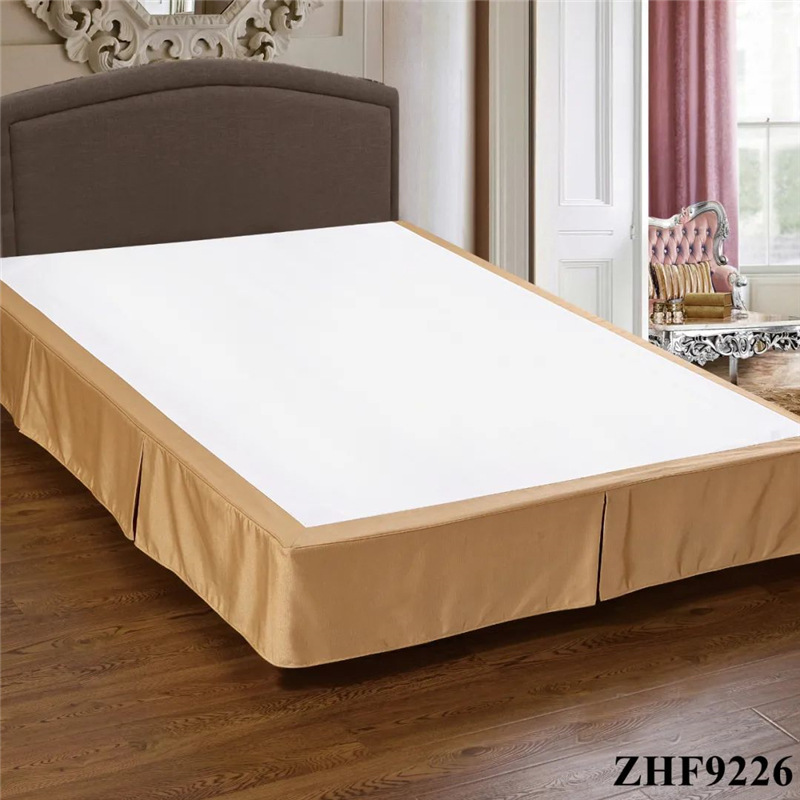 Runchao Hotel Bed Skirt Linen for Guestrooms