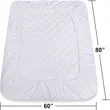 Queen Bedding Quilted Fitted Mattress Pad - Elastic Protector