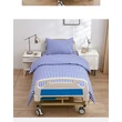 Wholesale Blue and White Hospital Bed Sheet Set