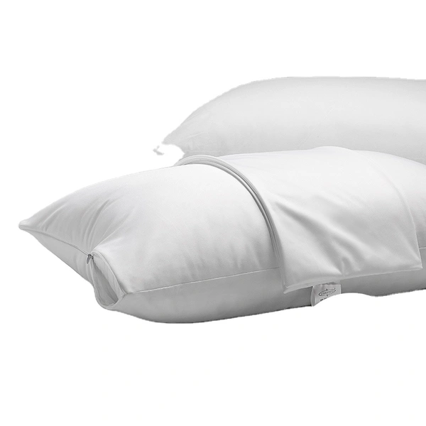 100% Waterproof Zipped Pillow Protector Case - Bed Bug & Dust Mite Proof