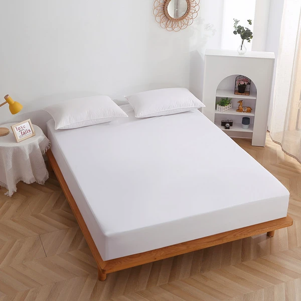 Custom Waterproof Polyester Fitted Sheet 100gsm