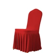 Custom Luxury White Folding Chair Covers for Weddings & Banquets