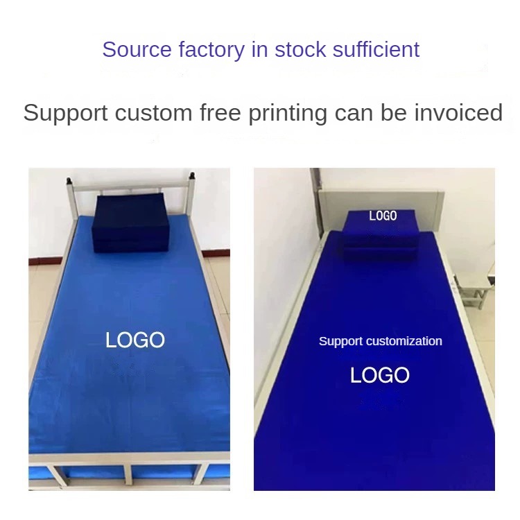 Affordable Blue Quilt Cover Bed Sheet Set for Dorms