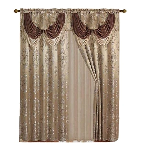 Luxury Blackout Jacquard Curtains for Living Room