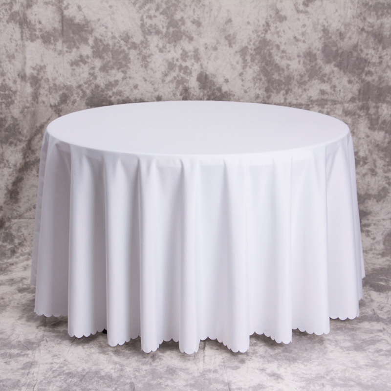 Solid Color Round Tablecloth for Restaurant Banquets