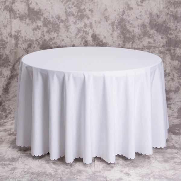 Solid Color Round Tablecloth for Restaurant Banquets