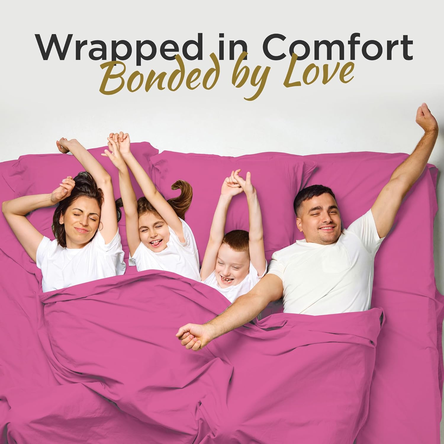 طقم ملاءات مزدوج من الألياف الدقيقة فائقة النعومة - مثالي للأسرة الملكية المنفصلة