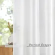 Elegant 96-Inch White Sheer Curtains for Window Treatments