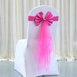 Elastic Wedding Bow-Decorative Chair Ribbon
