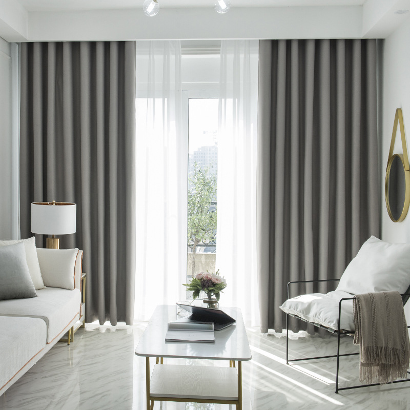 Custom Thickened Polyester Fiber Curtains for Modern Spaces