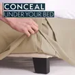 Soft Microfiber Bed Skirt - Taupe Box Spring Cover