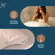 Waterproof 100% Cotton Pillow Protector with Zipper - 20 x 30 Inches