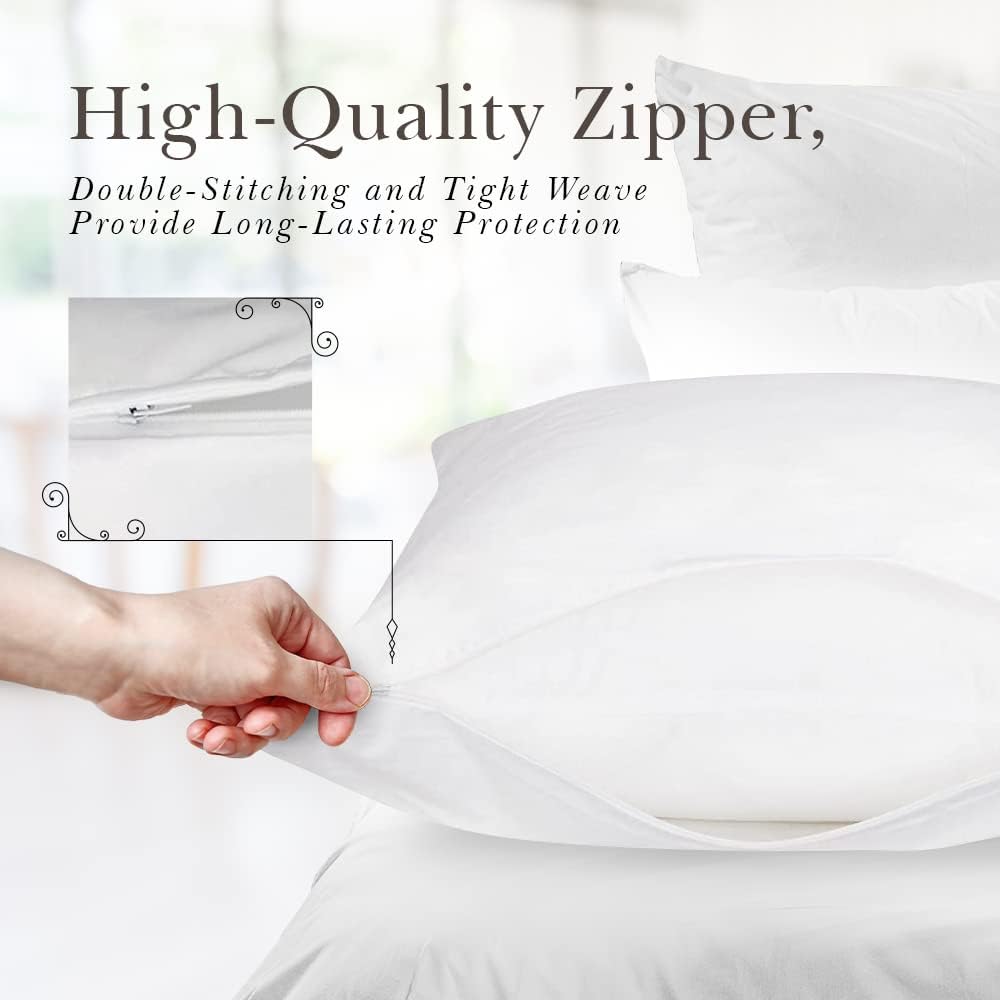 Hypoallergenic 100% Waterproof Bed Bug Pillow Protectors