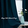 Navy Extra Long Blackout Curtains for Living Room