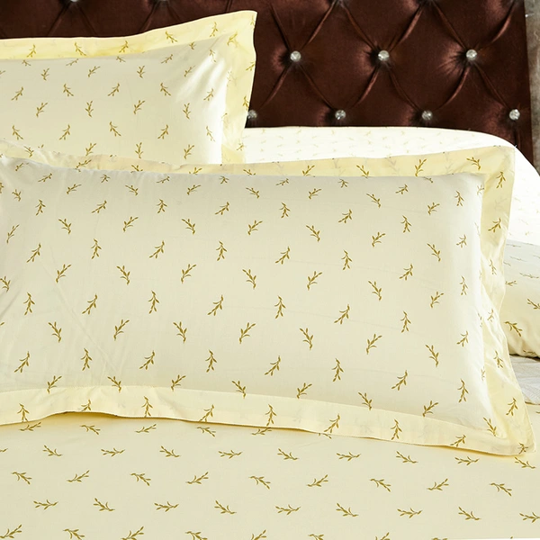 luxury cotton printed four-piece hotel bedding set 
