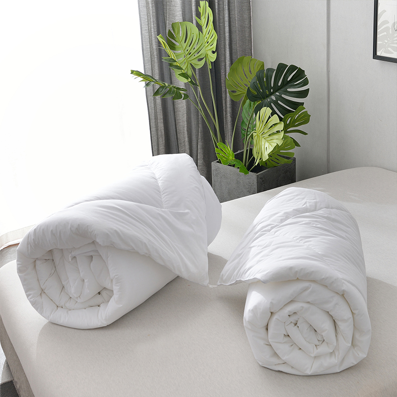Luxury Hotel White 100% Cotton Comforter Set