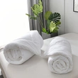 Luxury Hotel White 100% Cotton Comforter Set