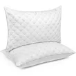 Medium Firm Down Bed Pillows - Set of 2