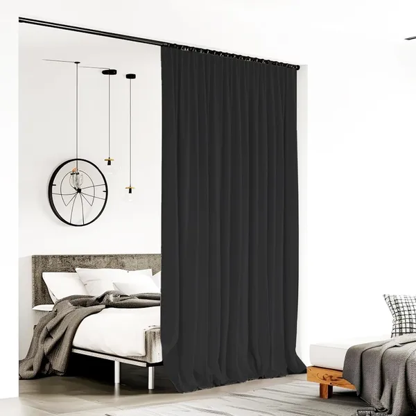 Blackout Room Divider Curtains with Hooks