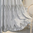 Light Transmission Nontransparent Curtain Gray Simple Modern Leaves Mesh Curtains Living Room Bedroom Half Shade Yarn