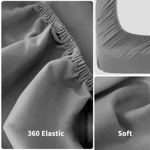 Polyester Quilted Mattress Protective Cover Set