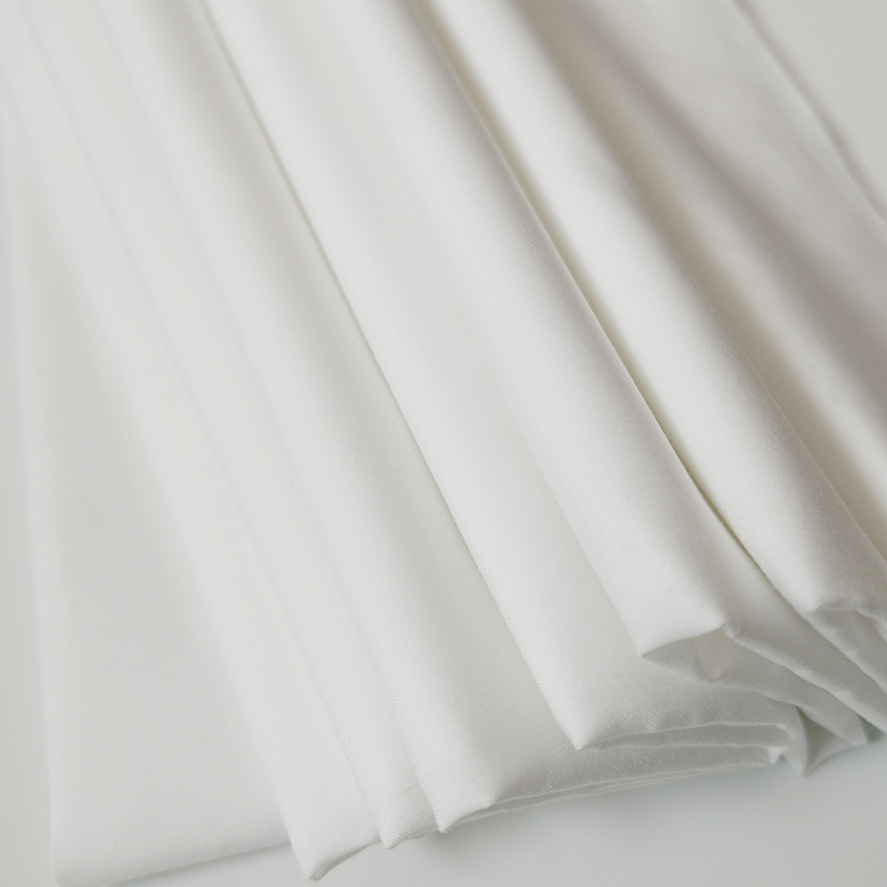 Hospital Bed Sheet Fabric T/C 50/30s Plain White