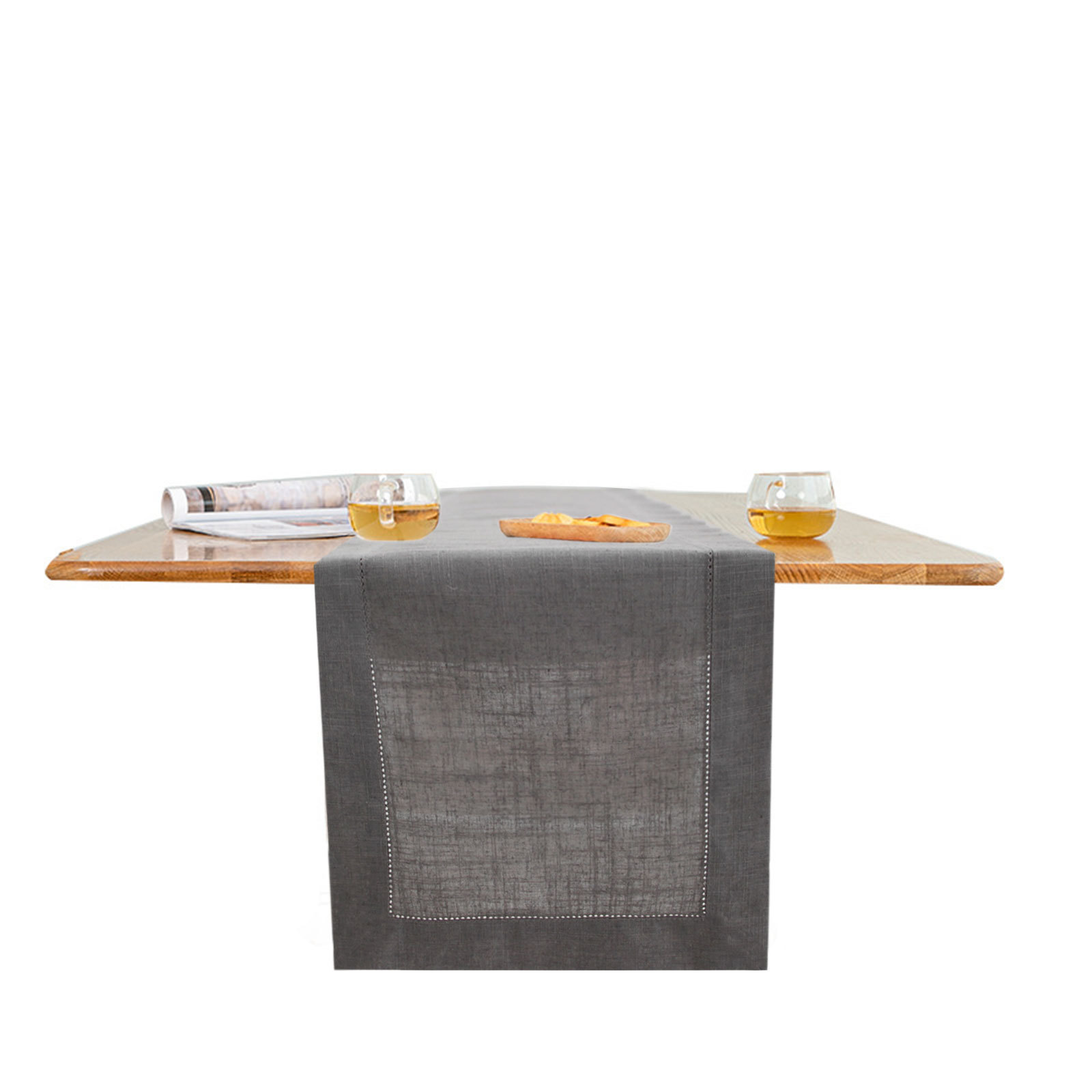 Elegant Hollow-out Silk Table Runner - Linen Cover Cloth