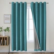 100% Shading Coating Linen Curtain - Heat Insulation