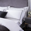 Luxury Hotel Linen Bedding Set with Embroidery