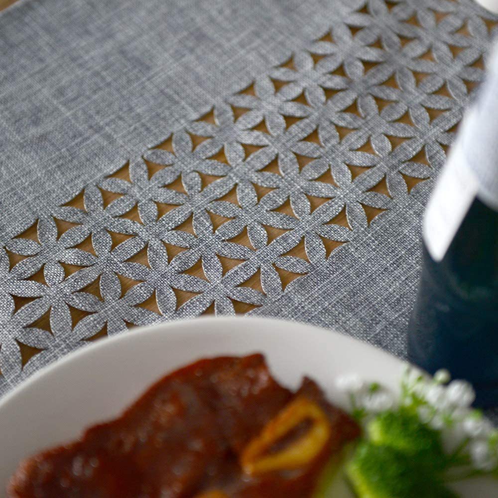Stylish Double-Layer Eyelet Table Runner