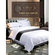 Luxury 4-Piece Satin Stripe Cotton Bedding Set