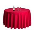 Solid Color Round Tablecloth for Restaurant Banquets