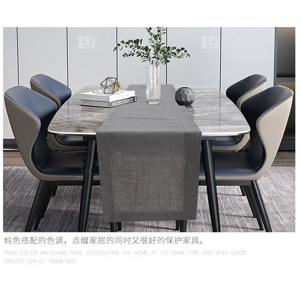 Elegant Hollow-out Silk Table Runner - Linen Cover Cloth