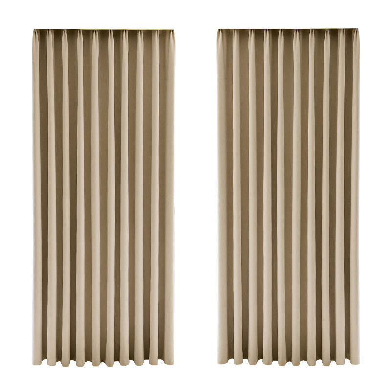 Simple Pine Leaf Velvet Chenille Curtains - Full Shading