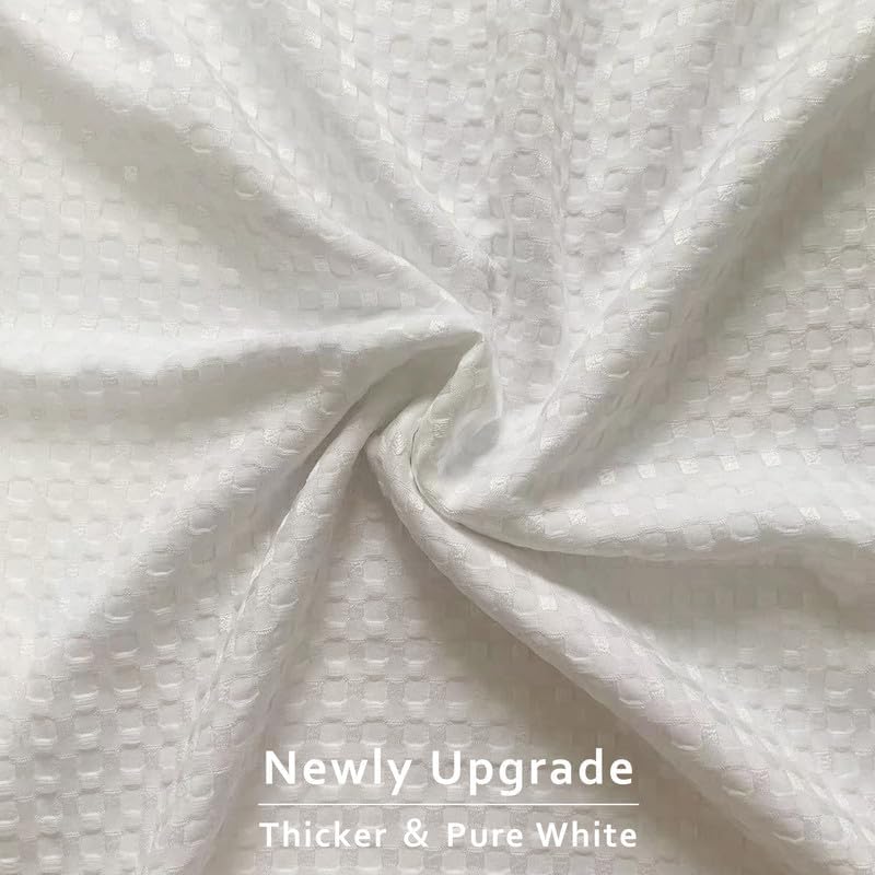 Machine Washable Pleated Waffle Weave Bed Skirt