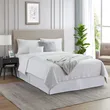 Premium White Bed Skirt 14 Inch Drop Microfiber