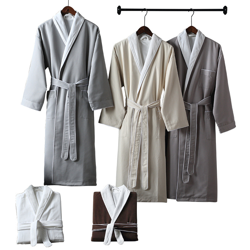 Thickened Soft Absorbent Bathrobe for Couples