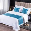 High-Quality Geometric Bed Runner & Pillows