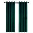 Luxury Emerald Green Velvet Blackout Curtains - Thermal Insulated Drapes