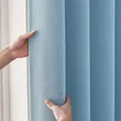 Polyester/Linen Living Room Curtains