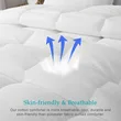 Affordable King Size Microfiber White Bed Quilt Comforter