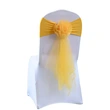 European-Style Wedding Chair Cover with Long Tail Bow