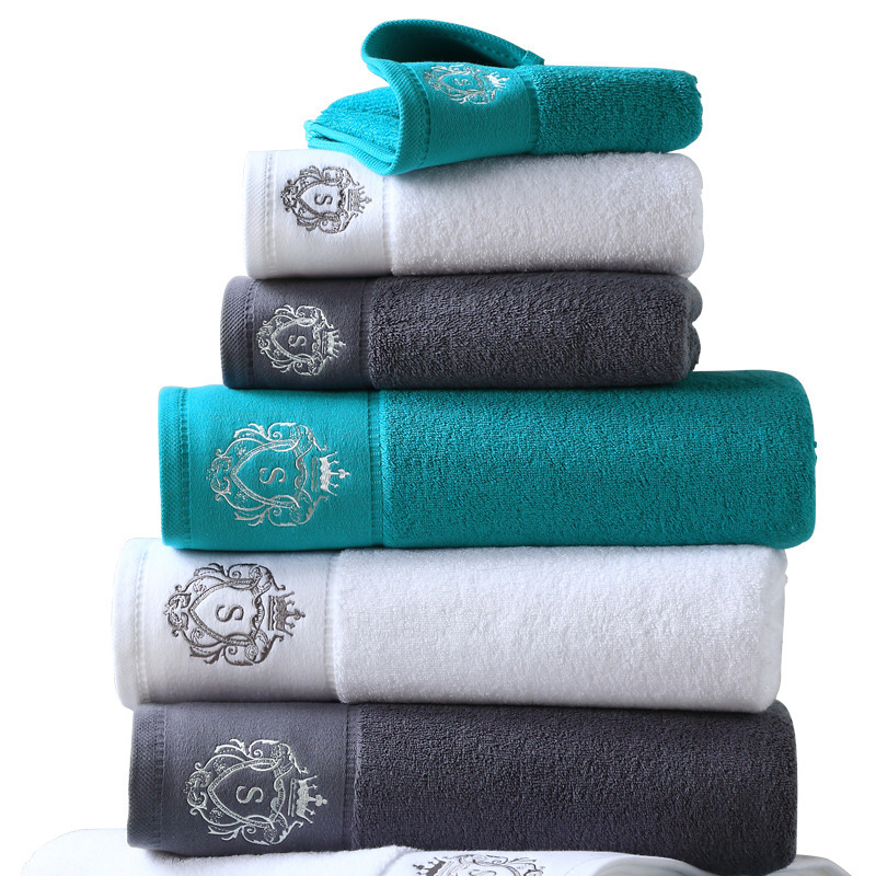 Wholesale Absorbent Cotton Towels for Hotels with Embroidery