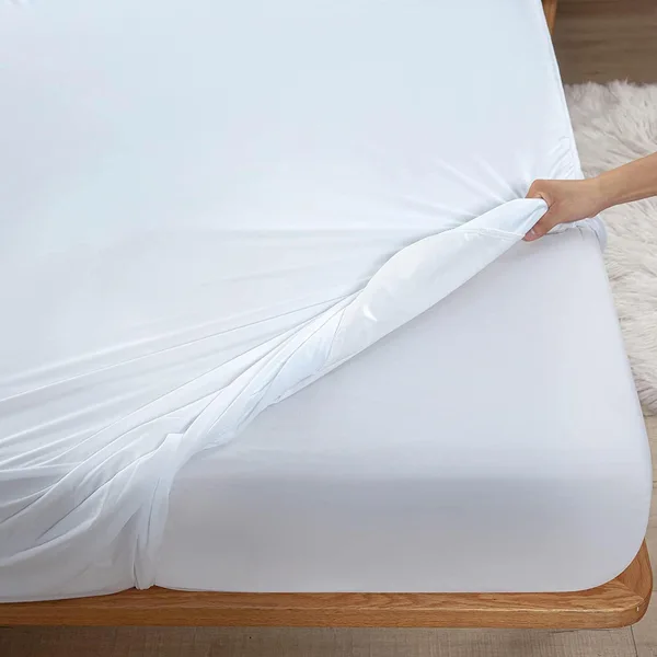 Custom Waterproof Polyester Fitted Sheet 100gsm