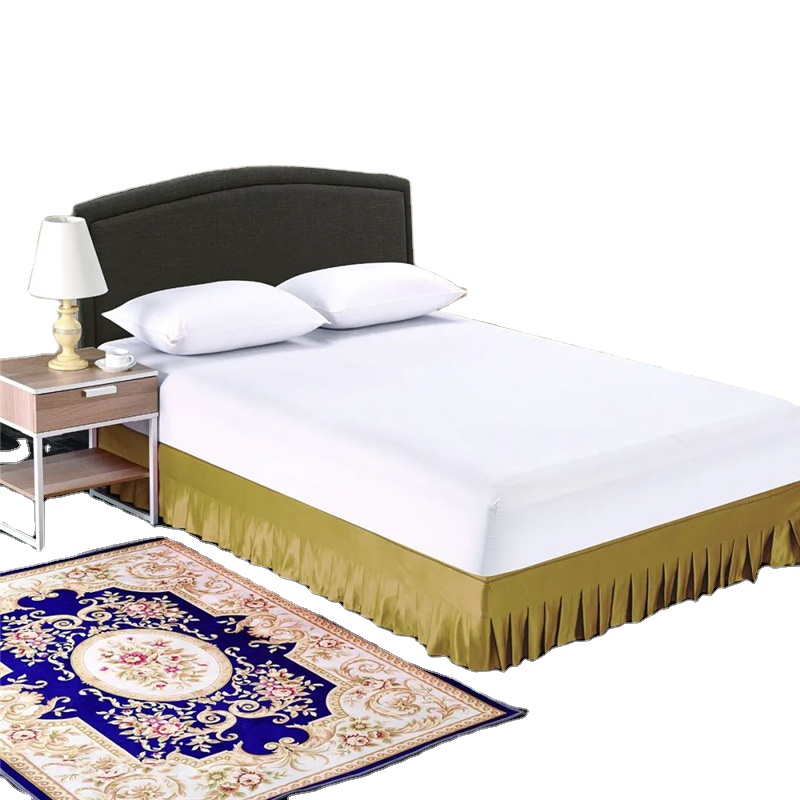 Runchao Hotel Bed Skirt Linen for Guestrooms