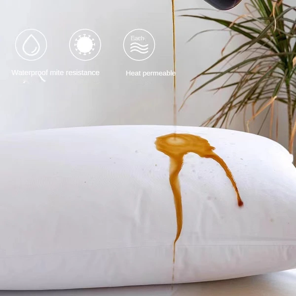 Waterproof Solid Color Hotel Pillowcase