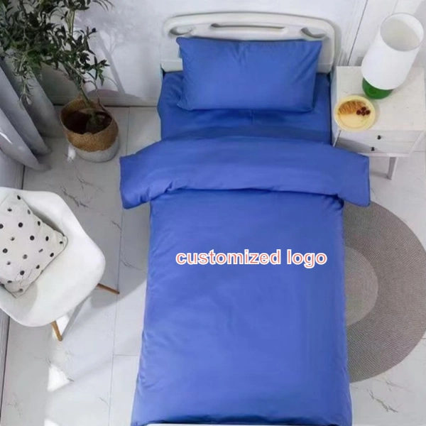 Affordable Blue Quilt Cover Bed Sheet Set for Dorms