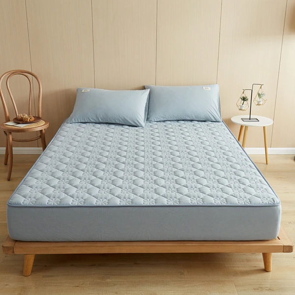 100% Cotton Waterproof Colorful Bed Sheet - Protector for All Sizes