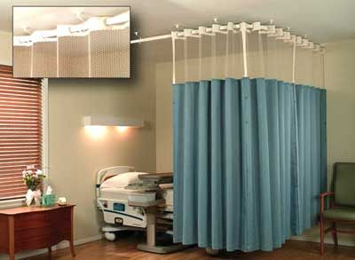 Foshan Fire Retardant Hospital Curtain Tracks and Rails
