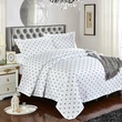 luxury cotton printed four-piece hotel bedding set 